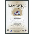 Joe Sakic Signed 2022-23 Upper Deck SP Authentic Card | Immortal Ink Auto/10