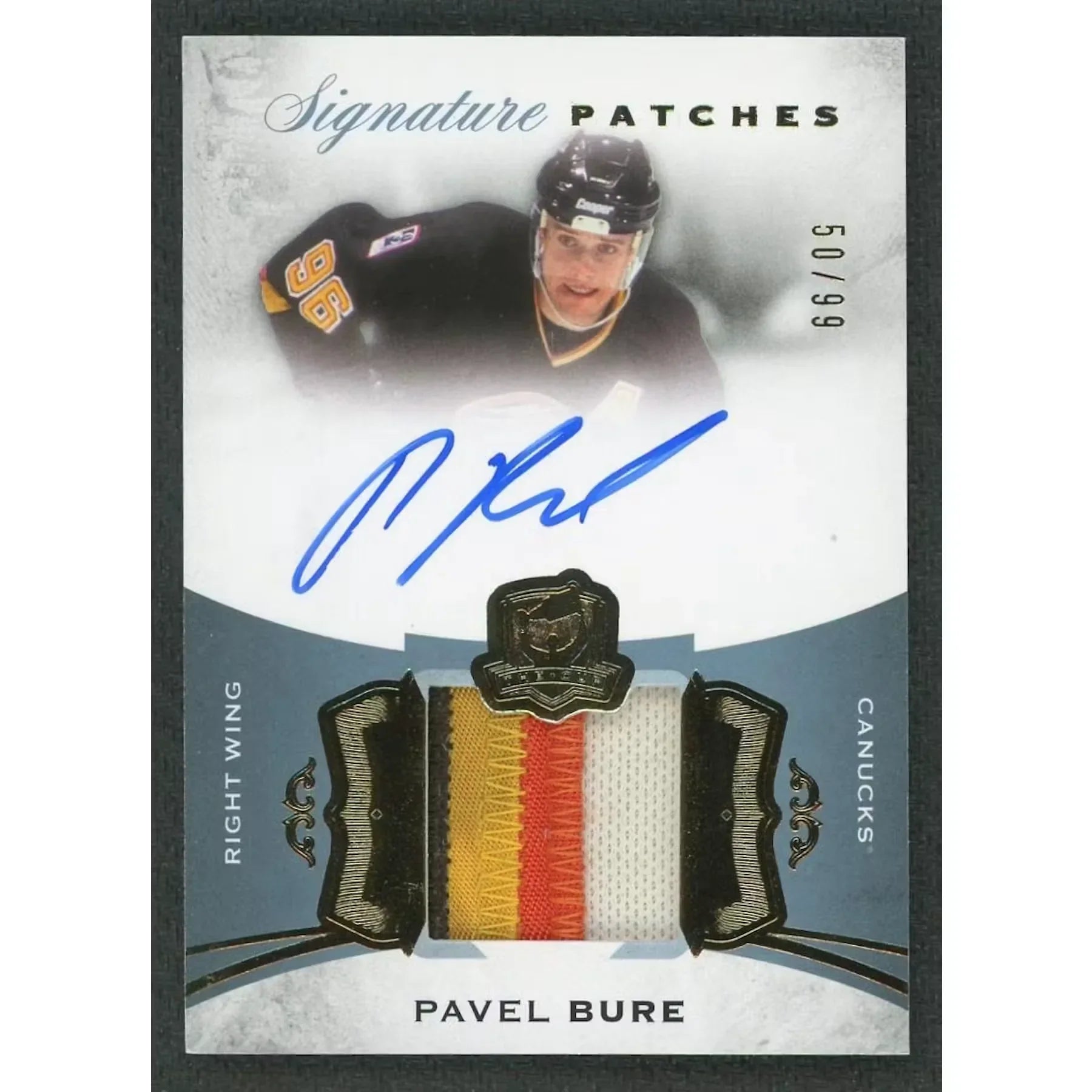 Pavel Bure Signed The Cup Card | 2015-16 Upper Deck Signature Patches/99