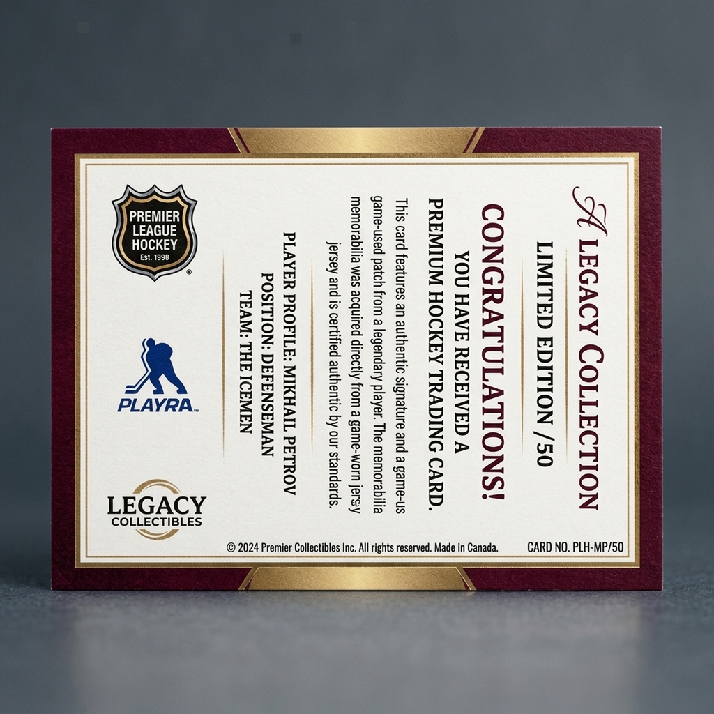 Paul Coffey Signed 2015-16 Upper Deck The Cup Card | Scripted Swatches Patch Auto/35