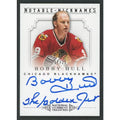 Bobby Hull Signed 2013-14 Panini National Treasures Card | Notable Nicknames Auto/25