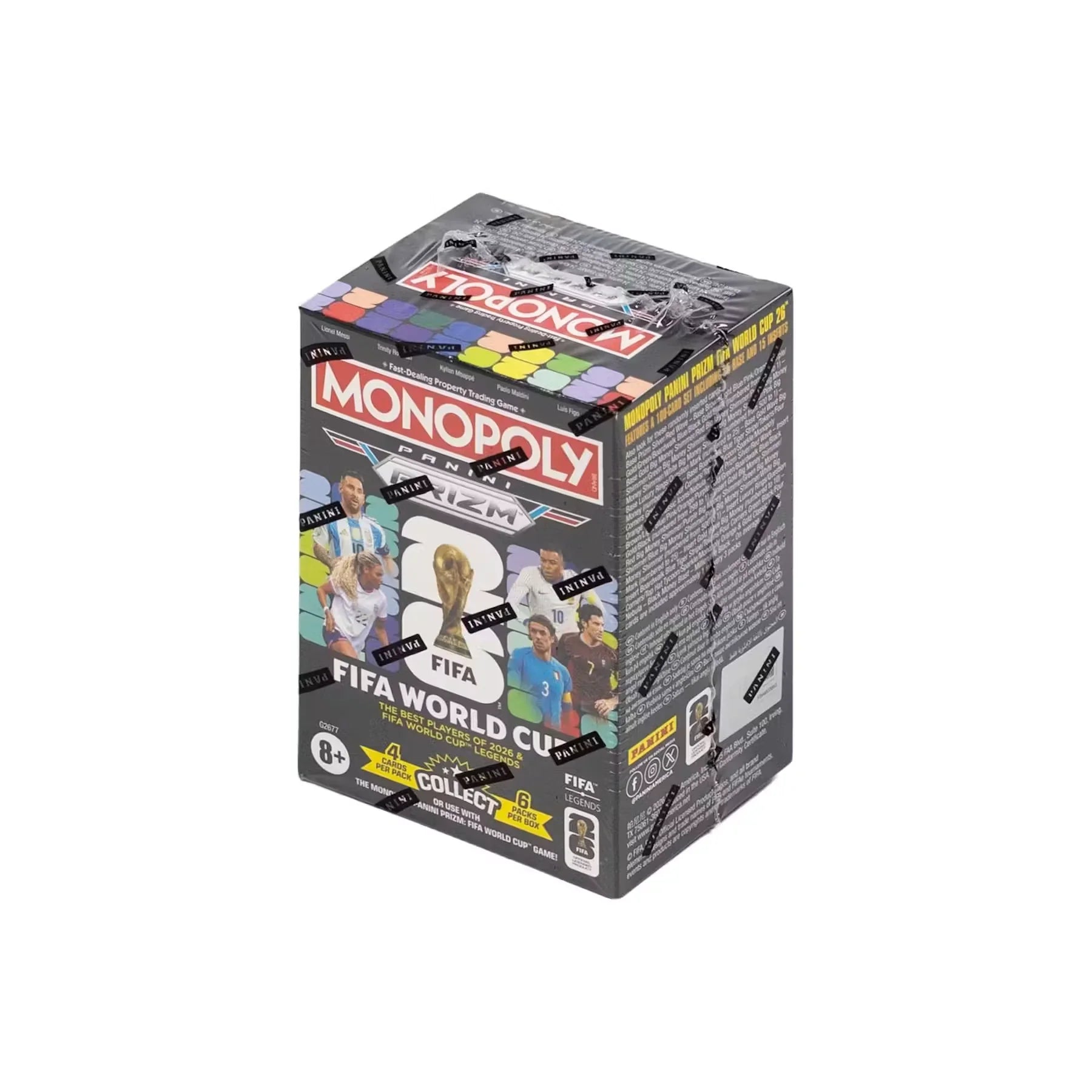 2026 Panini Prizm Monopoly FIFA World Cup Soccer Blaster Box Millionaire Black Inserts (Ships Sealed Only)