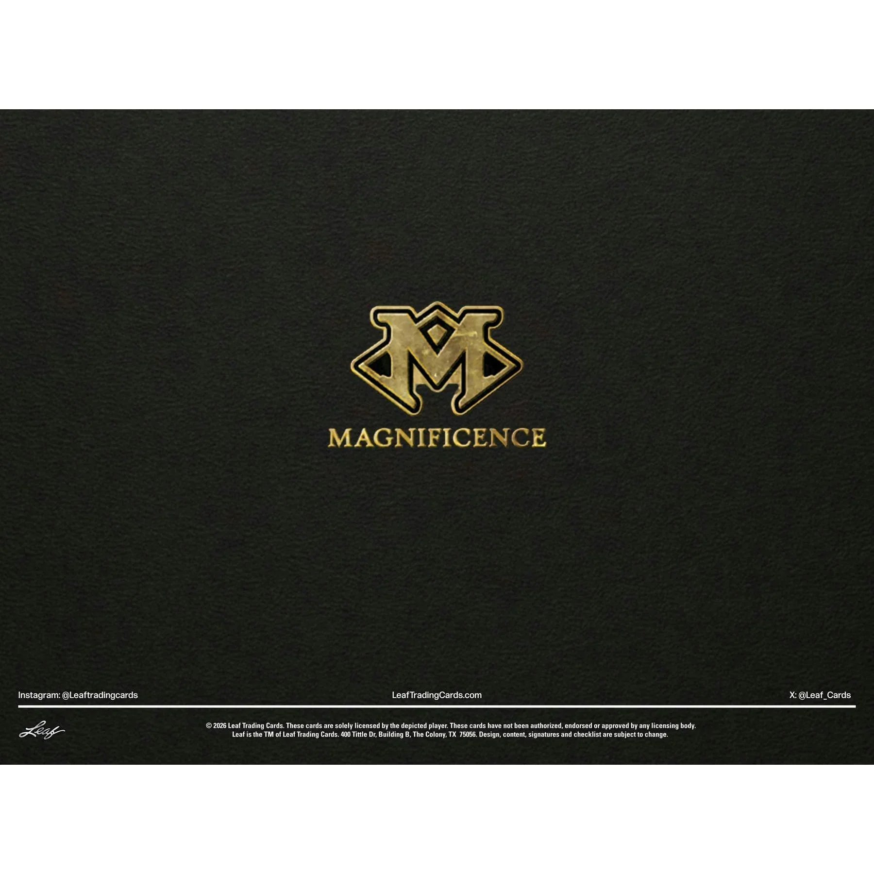2026 Leaf Magnificence Hobby Box Multi Sport (Ships Sealed Only)