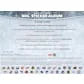 2022 23 Topps NHL Hockey Sticker Collection 16 Box Case (Ships Sealed Only)
