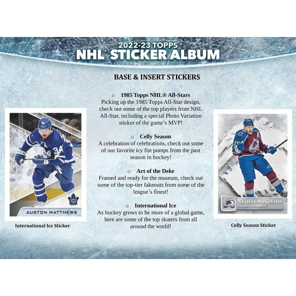 2022 23 Topps NHL Hockey Sticker Collection 16 Box Case (Ships Sealed Only)