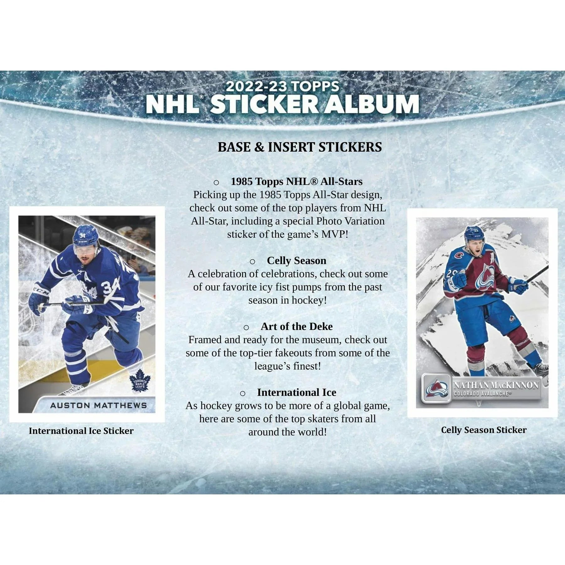 2022 23 Topps NHL Hockey Sticker Collection 16 Box Case (Ships Sealed Only)