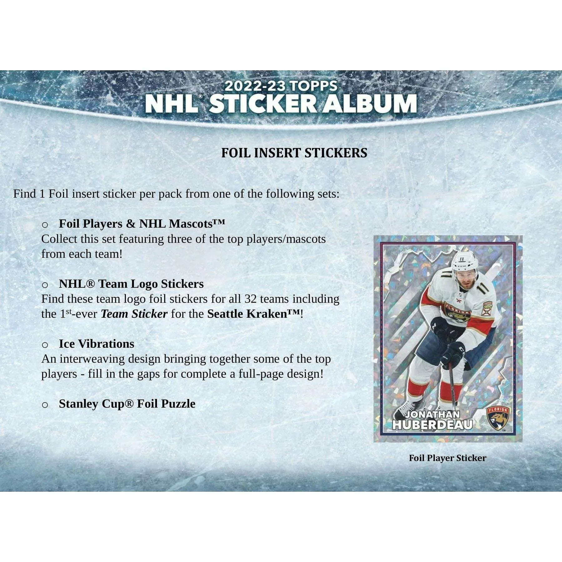 2022 23 Topps NHL Hockey Sticker Collection 16 Box Case (Ships Sealed Only)