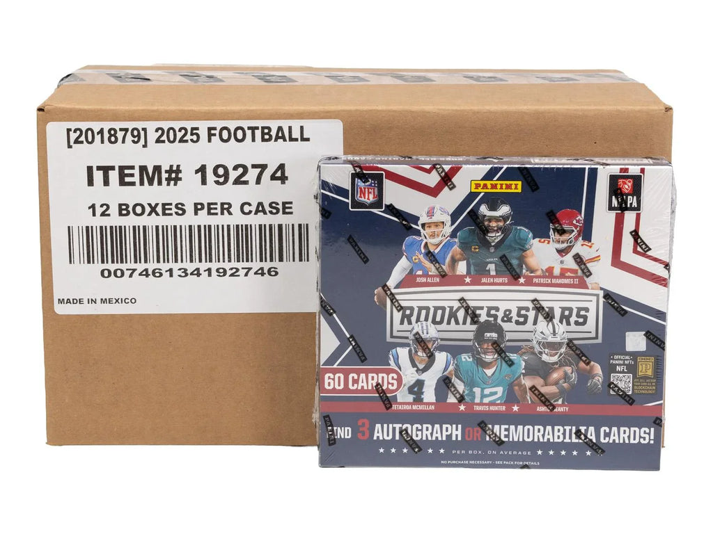 2025 Panini Rookies Stars Football Hobby Preferred 12 Box Case (Ships Sealed Only)