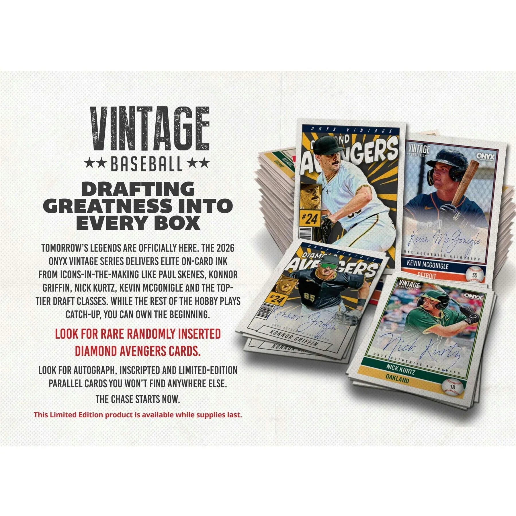 2026 Onyx Vintage Baseball Mega 6-Box Case (Ships Sealed Only) - D