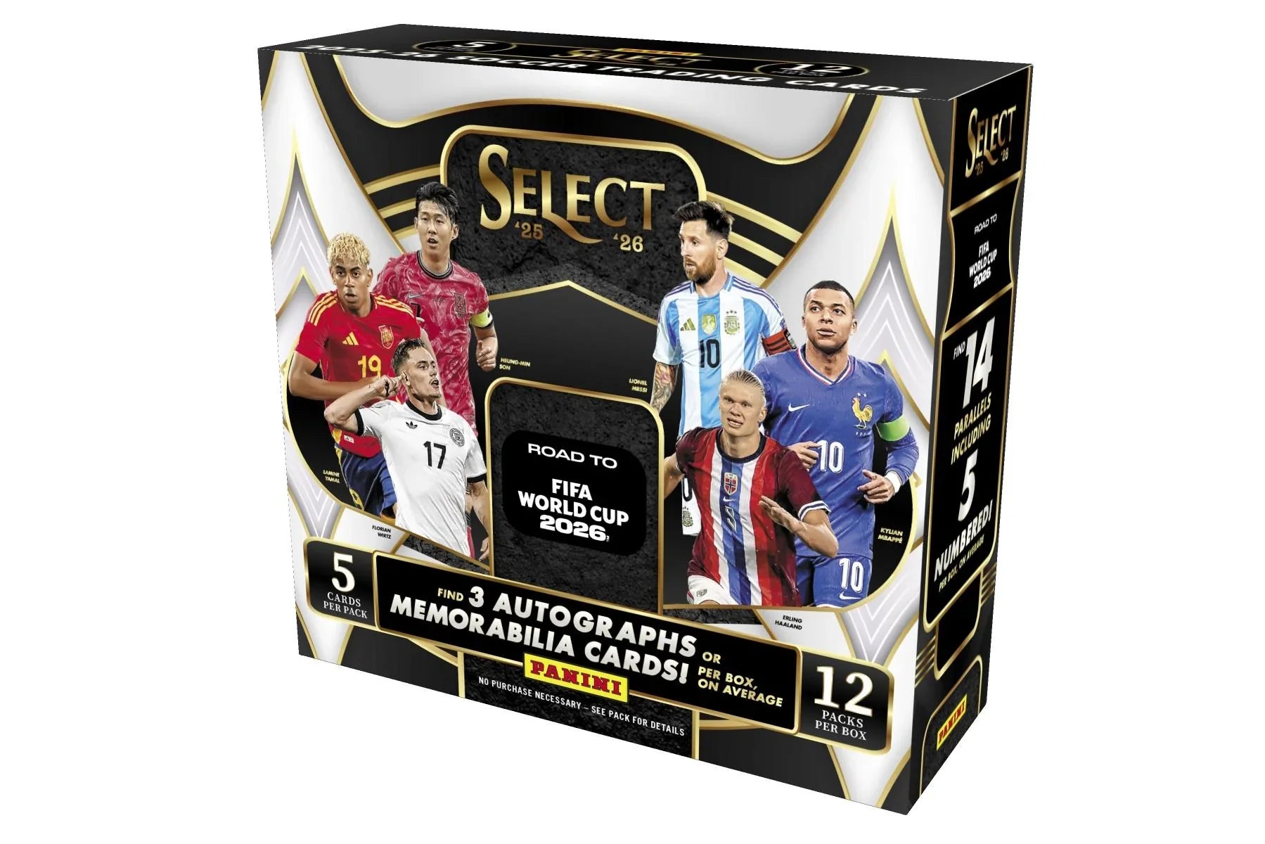 2025-26 Panini Select Road to FIFA World Cup Soccer Hobby Box | Presell (Ships Sealed Only)
