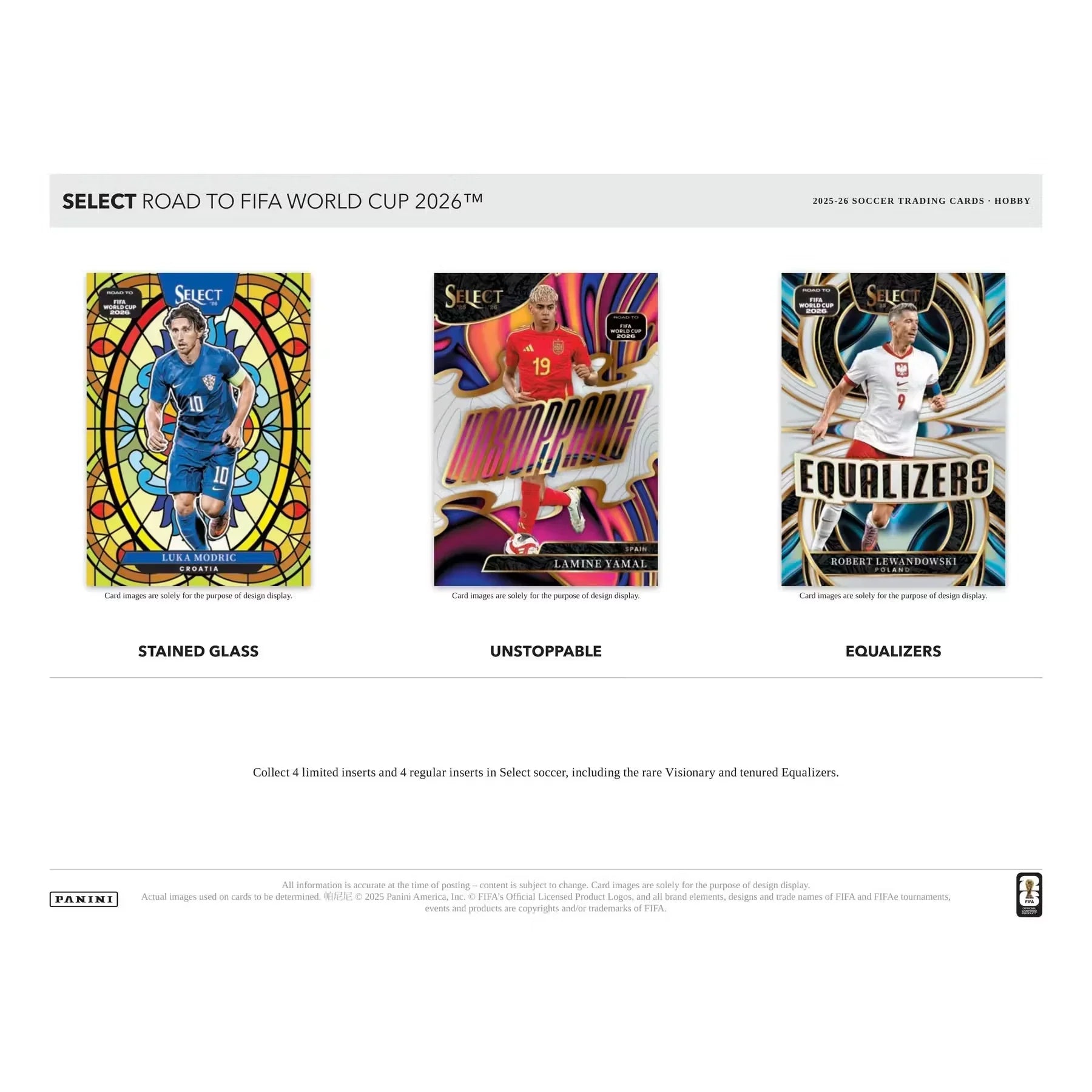 2025-26 Panini Select Road to FIFA World Cup Soccer Hobby 12-Box Case (Ships Sealed Only)