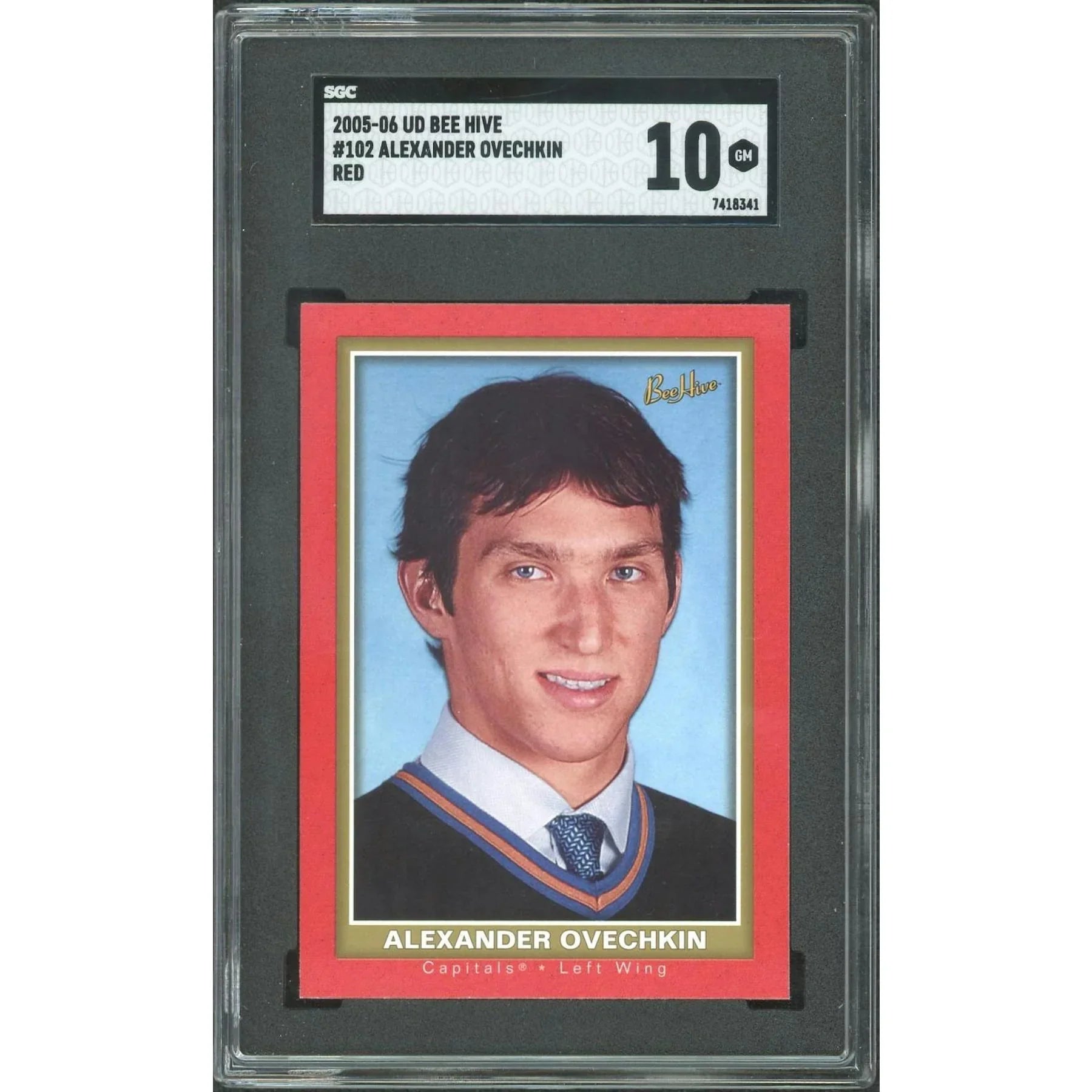 Alexander Ovechkin 2005-06 Upper Deck Bee Hive Red Rookie | SGC 10