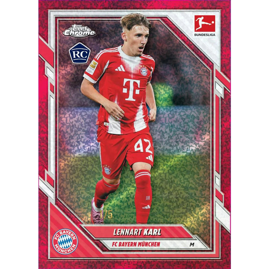 2025 26 Topps Chrome Bundesliga Soccer Blaster Box (Ships Sealed Only)