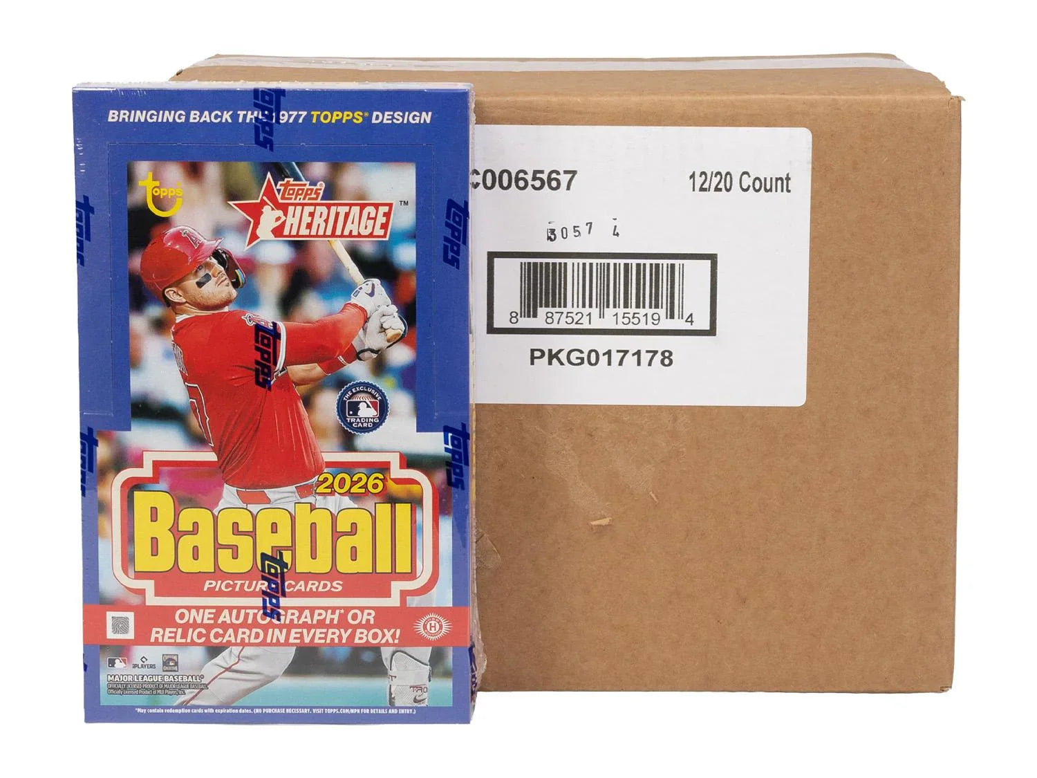 2026 Topps Heritage Baseball Hobby 12 Box Case (Ships Sealed Only) - D2