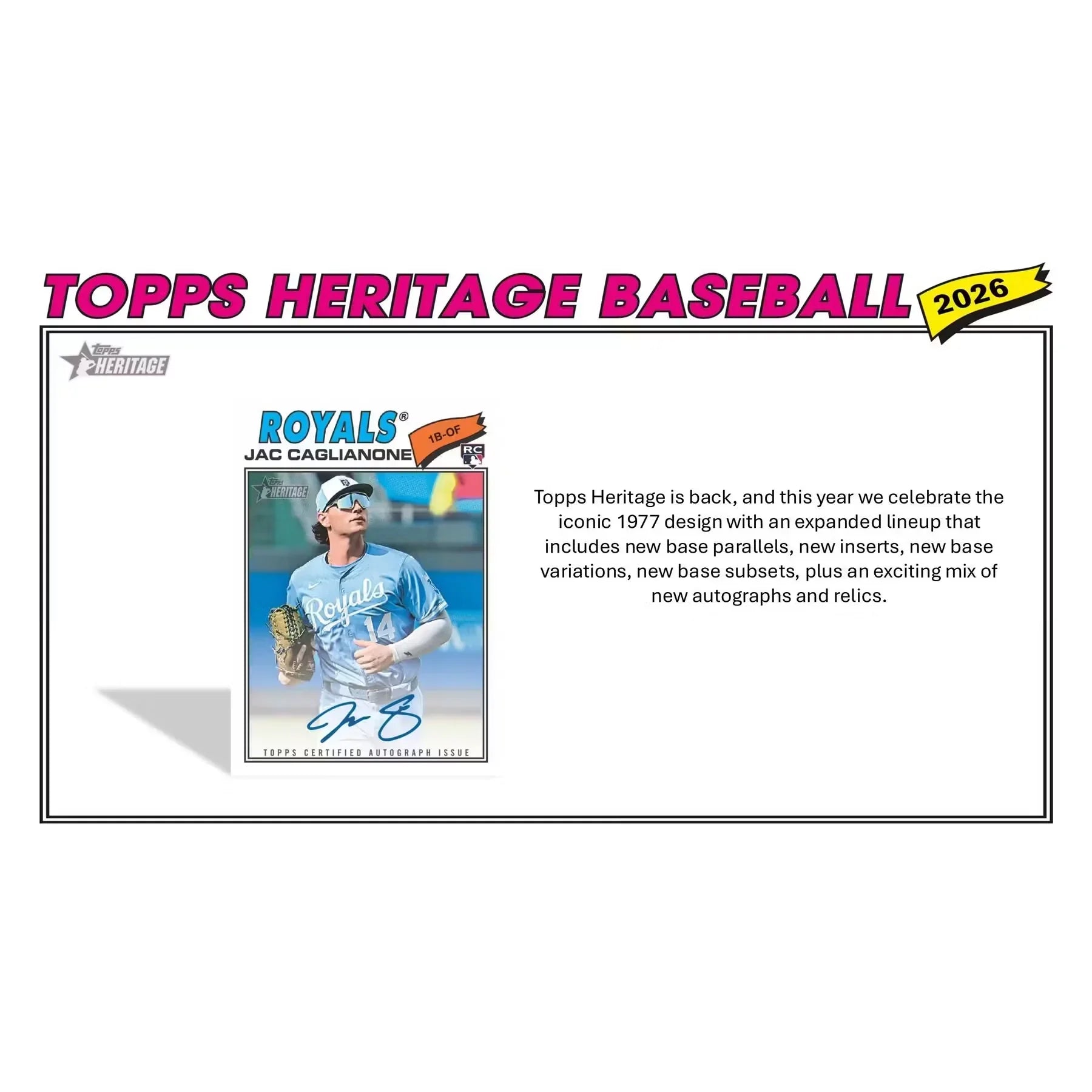 2026 Topps Heritage Baseball Blaster Box (Ships Sealed Only)