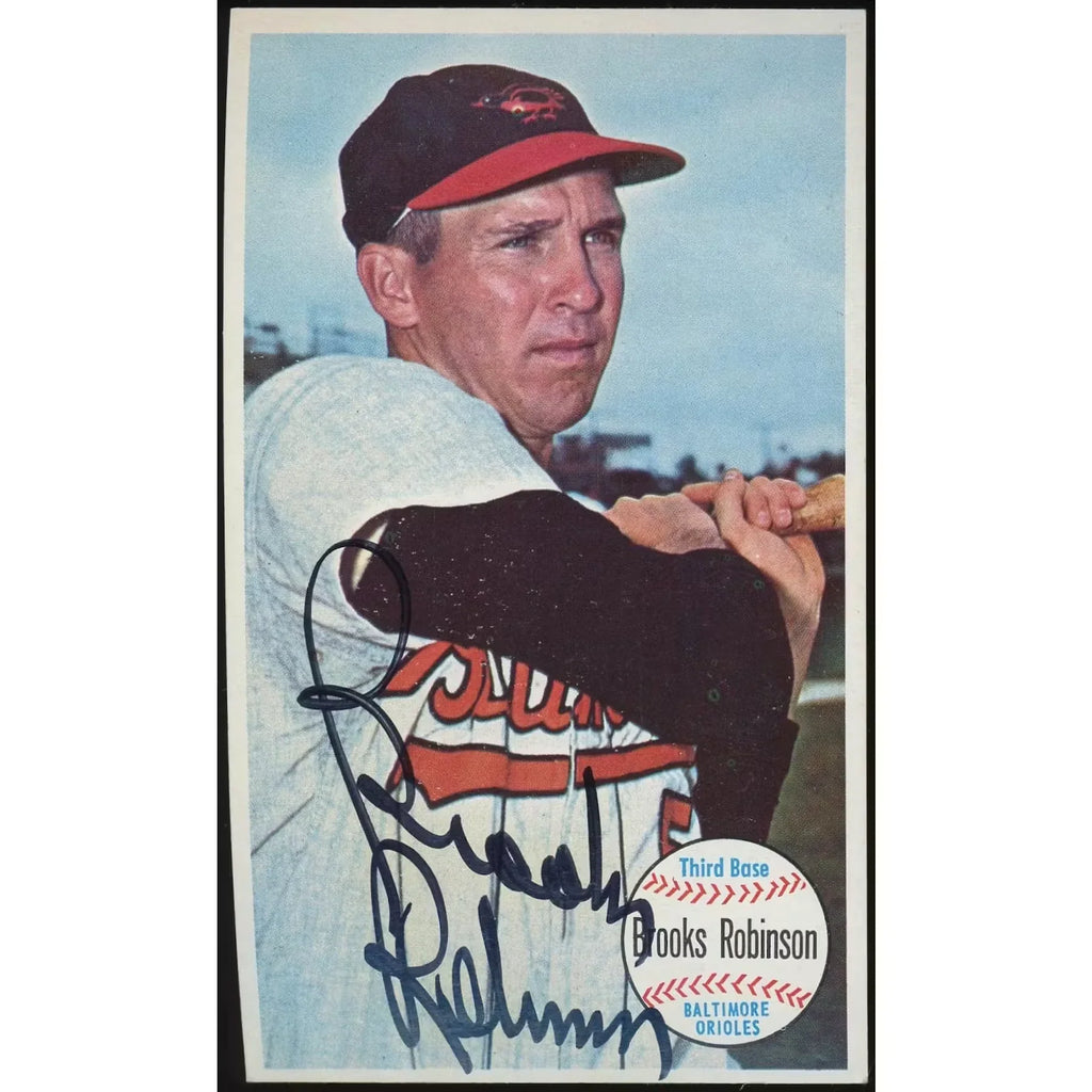 Brooks Robinson Signed 1964 Topps Giants #50 Card | JSA Authenticated