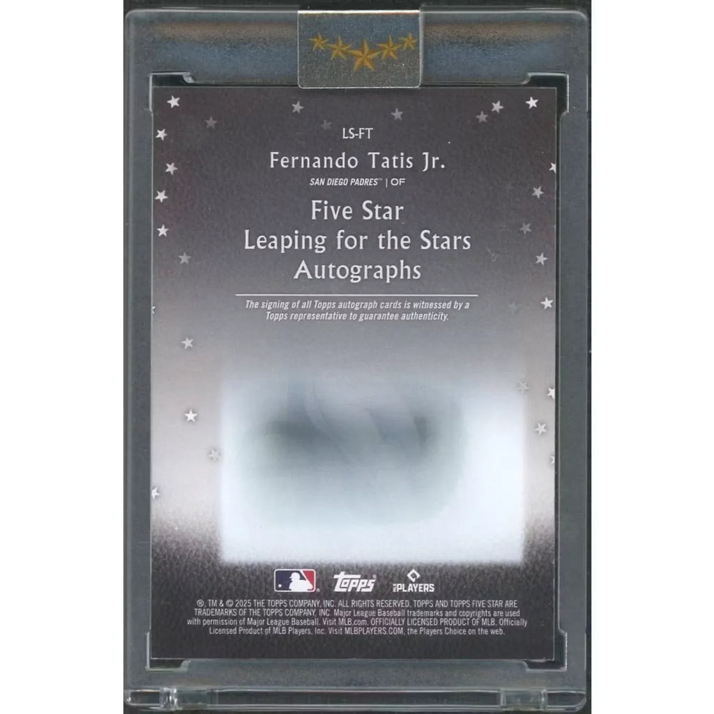2025 Fernando Tatis Jr Signed Five Star Card | Leaping for the Stars Green/10