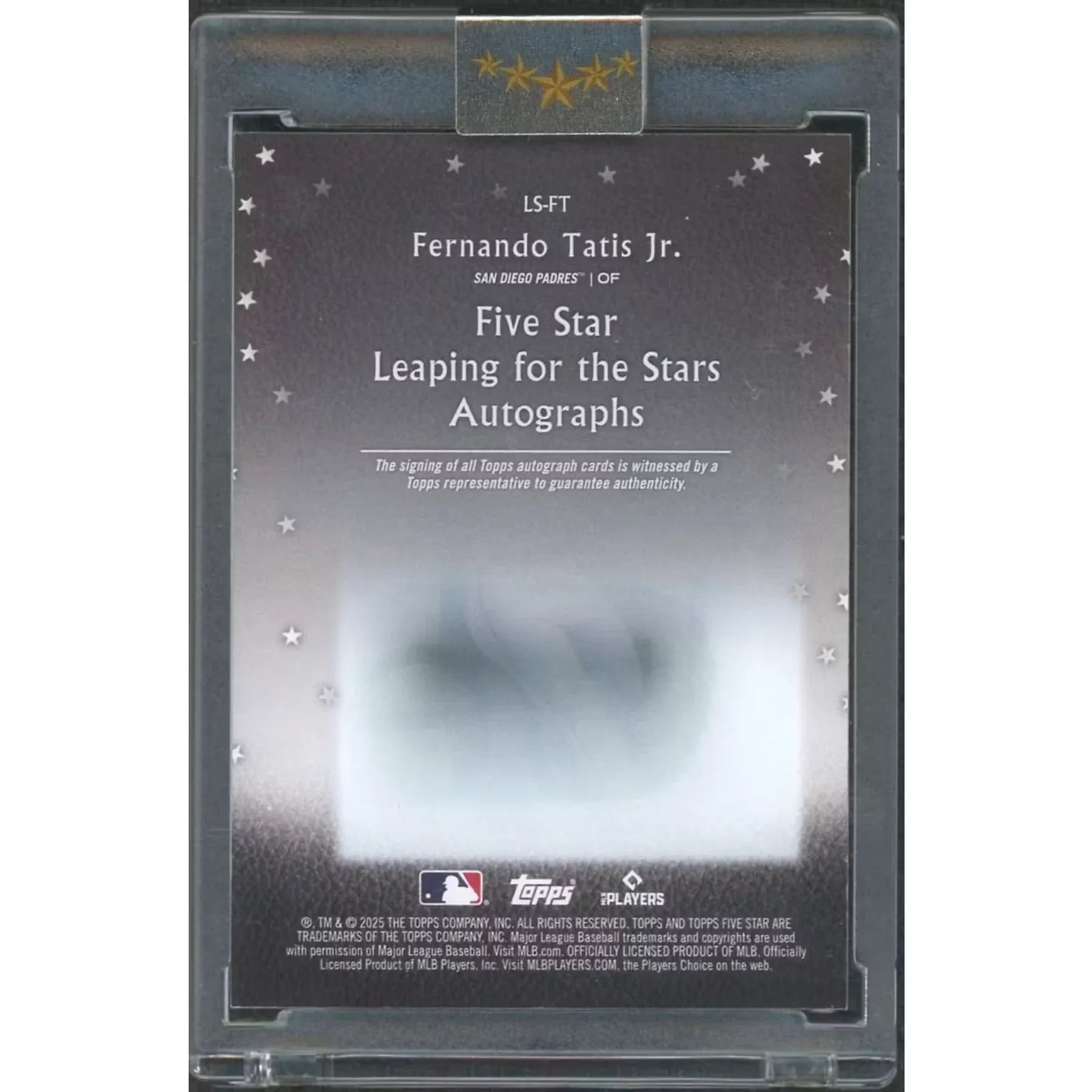 2025 Fernando Tatis Jr Signed Five Star Card | Leaping for the Stars Green/10