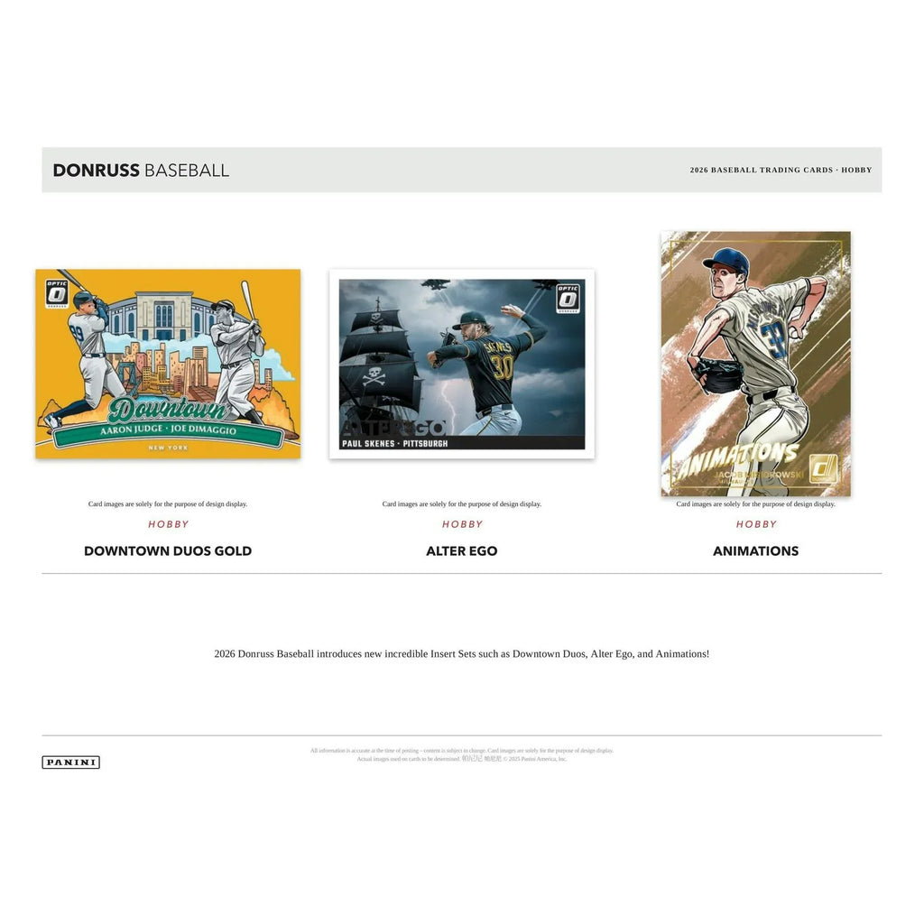 2026 Panini Donruss Baseball Hobby Box Presell Releases May 27th 2026 (Ships Sealed Only) - D2