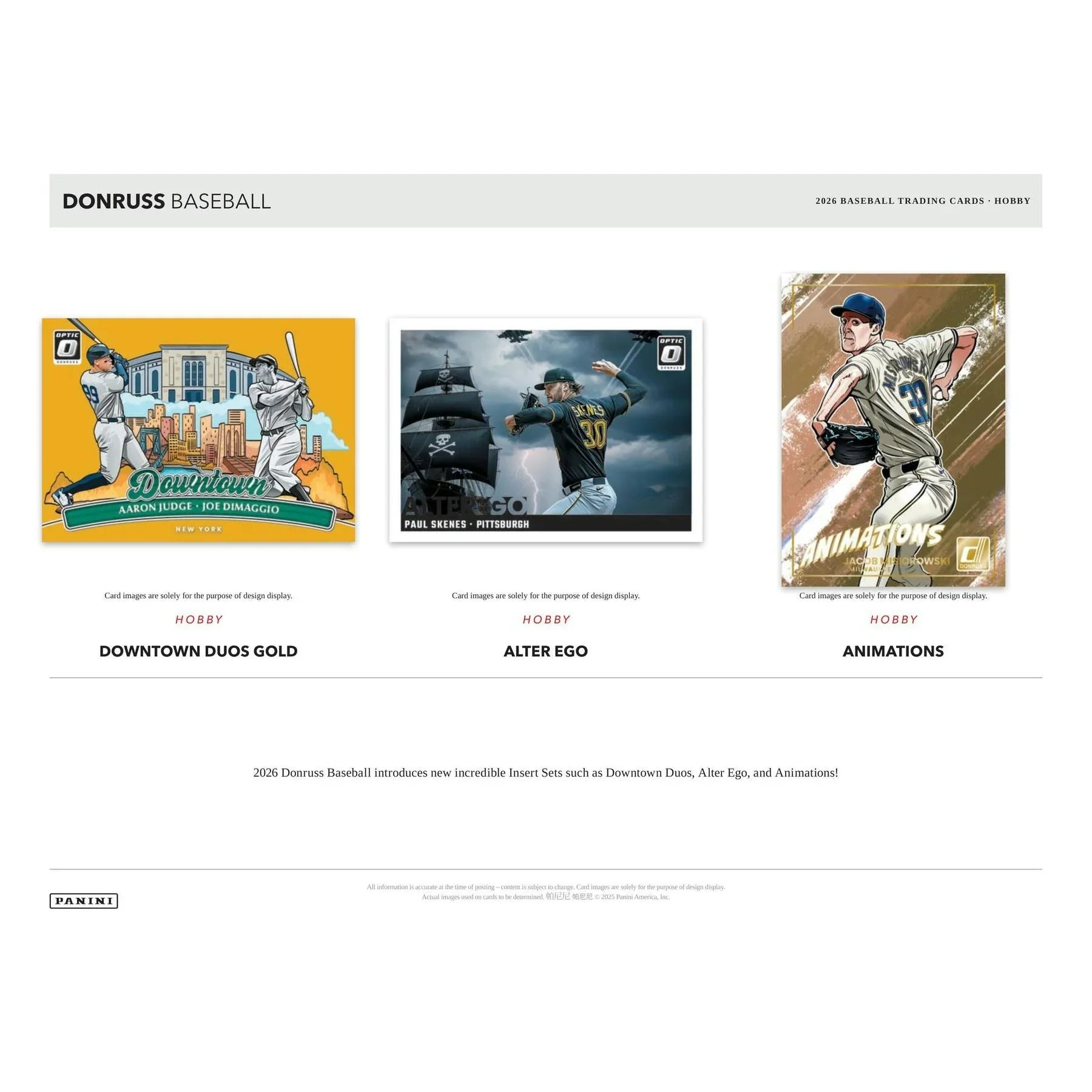 2026 Panini Donruss Baseball Hobby Box Presell Releases May 27th 2026 (Ships Sealed Only) - D2