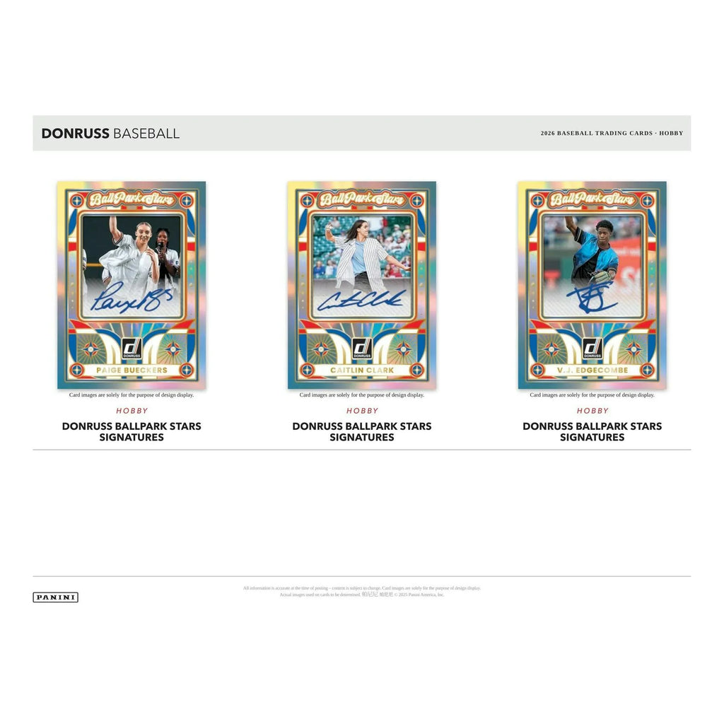 2026 Panini Donruss Baseball Hobby Box Presell Releases May 27th 2026 (Ships Sealed Only) - D2