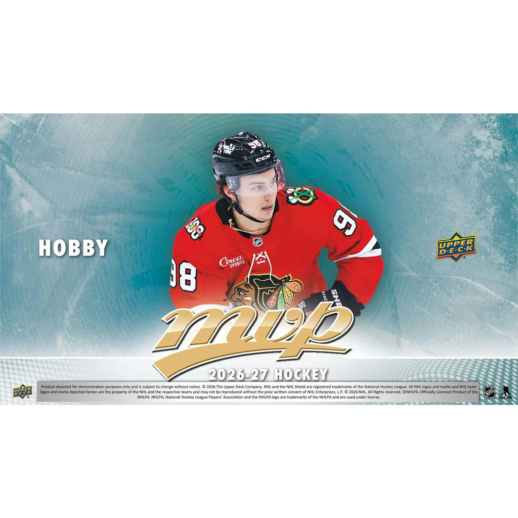 2026 27 Upper Deck MVP Hockey Hobby 20 Box Case Presell Releases Aug 19th 2026 (Ships Sealed Only)