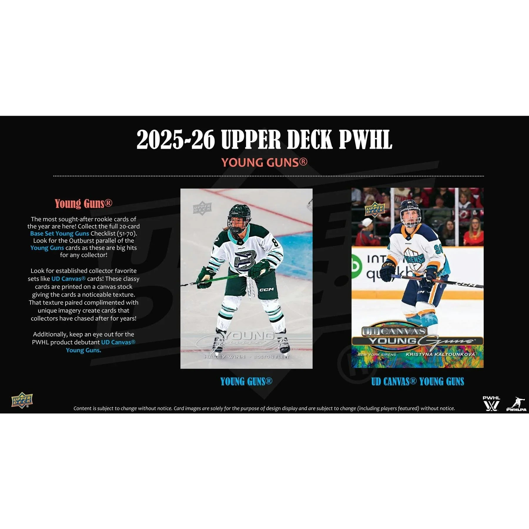 Upper Deck PWHL 2025 26 Hockey Blaster 20 Box Case Presell Releases Jul 1st 2026 (Ships Sealed Only)