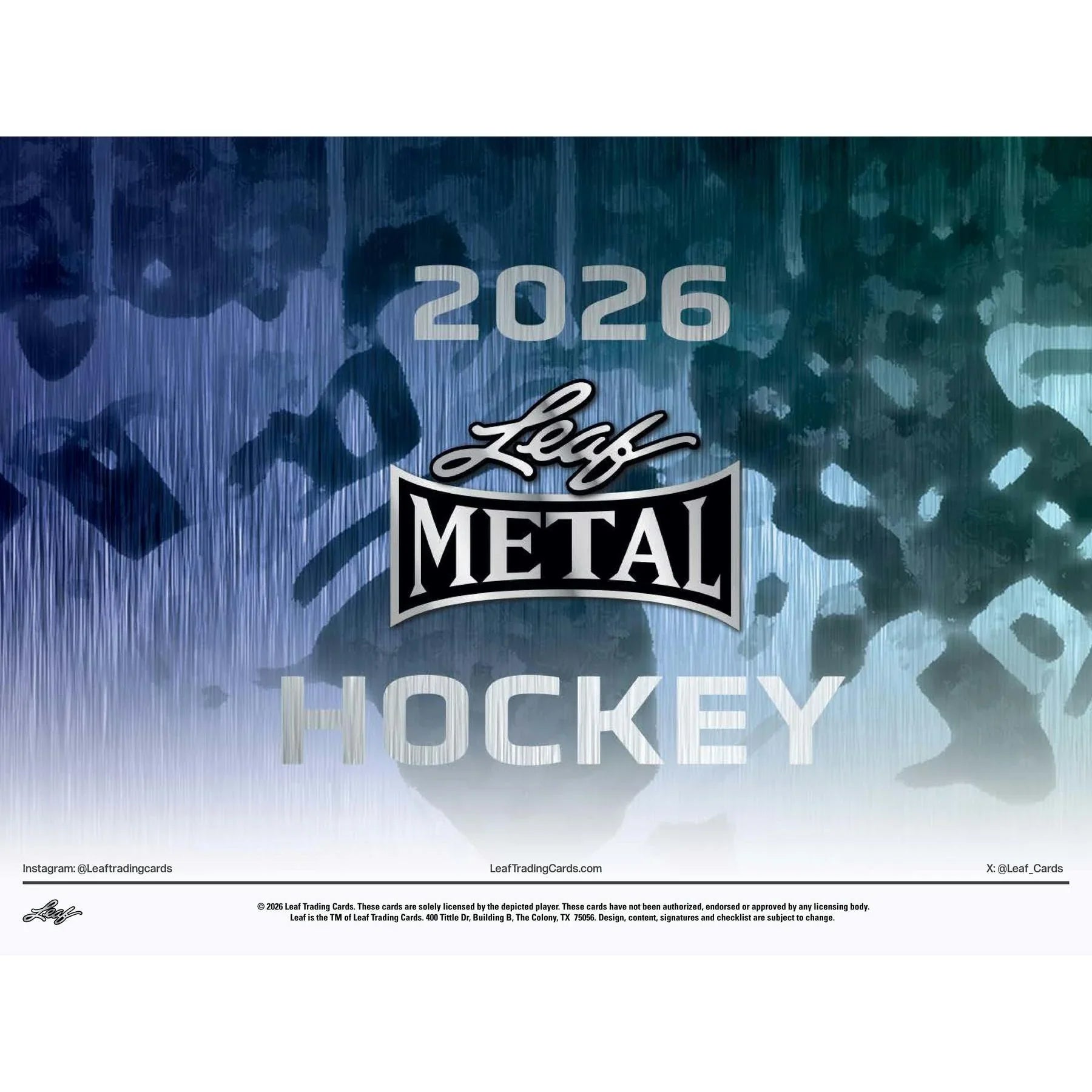 2026 Leaf Metal Hockey Hobby Box Presell Releases Jun 5th 2026 (Ships Sealed Only) - D1
