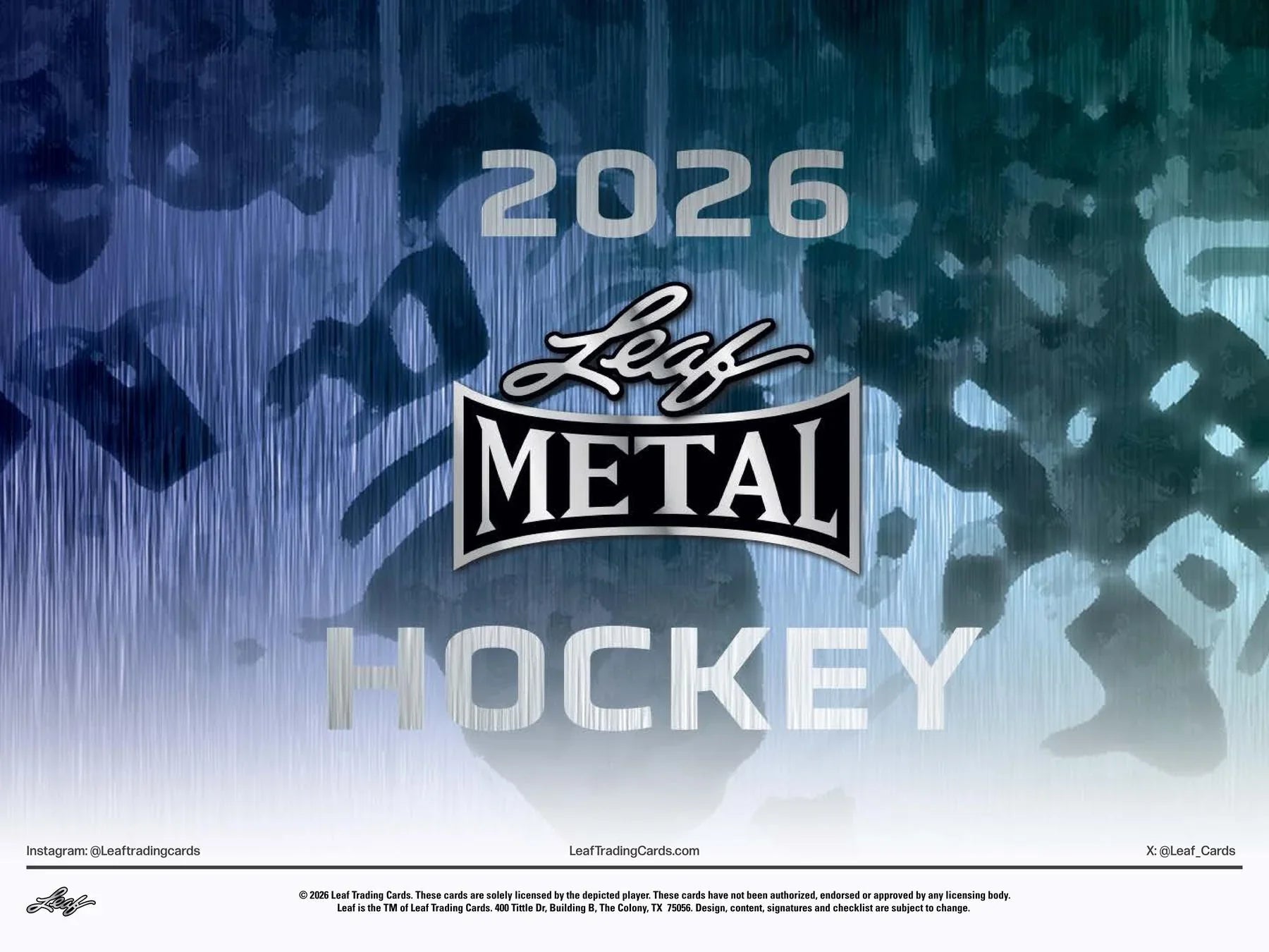 2026 Leaf Metal Hockey Hobby 12 Box Case Presell Releases Jun 5th 2026 (Ships Sealed Only)