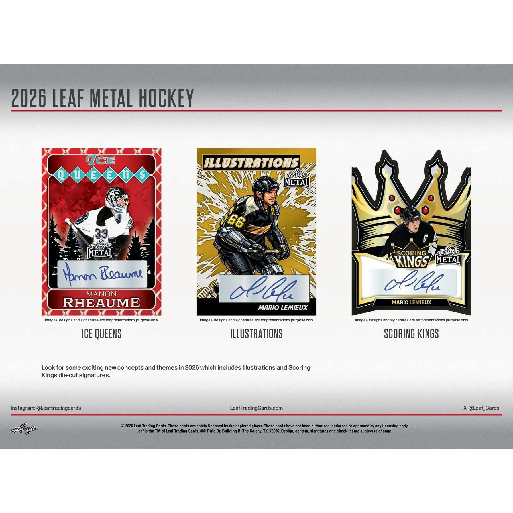 2026 Leaf Metal Hockey Hobby 12 Box Case Presell Releases Jun 5th 2026 (Ships Sealed Only)