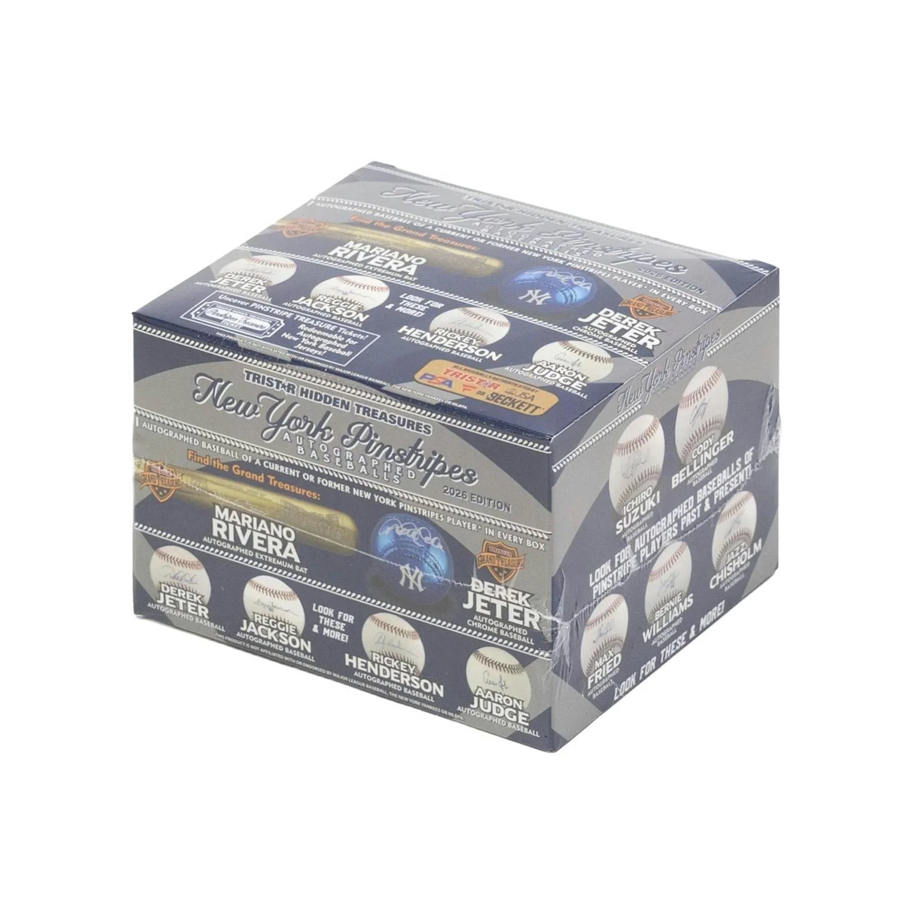 2026 TriStar Hidden Treasures New York Pinstripes Autographed Baseballs Hobby Box (Ships Sealed Only)