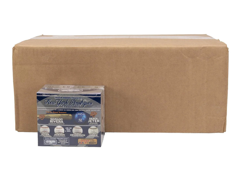 TriStar 2026 New York Pinstripes Hidden Treasures Autographed Baseballs Hobby 12 Box Case (Ships Sealed Only)