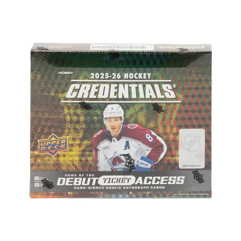 2025 26 Upper Deck Credentials Hockey Hobby Box Sealed (Ships Sealed Only)