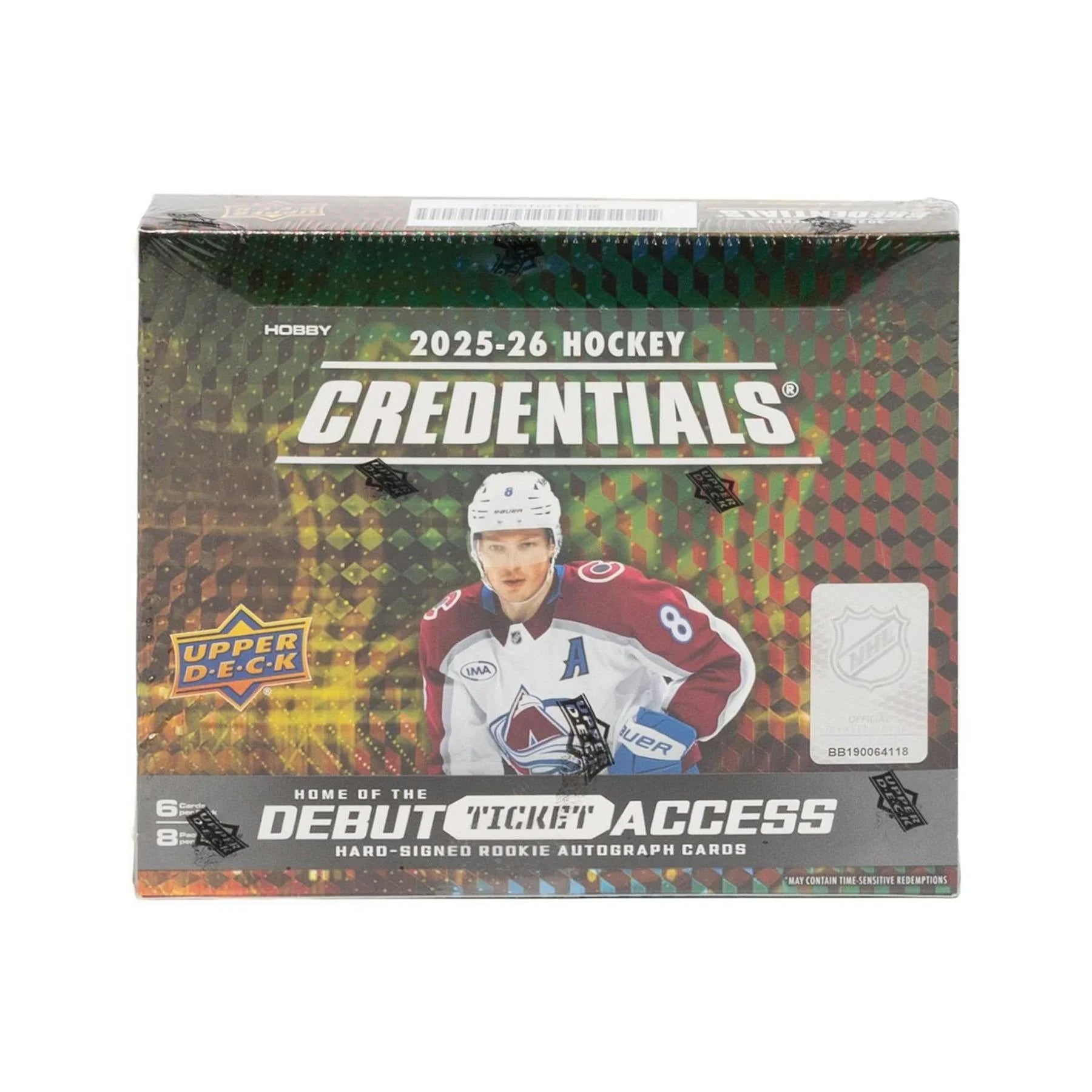 2025 26 Upper Deck Credentials Hockey Hobby Box Sealed (Ships Sealed Only)