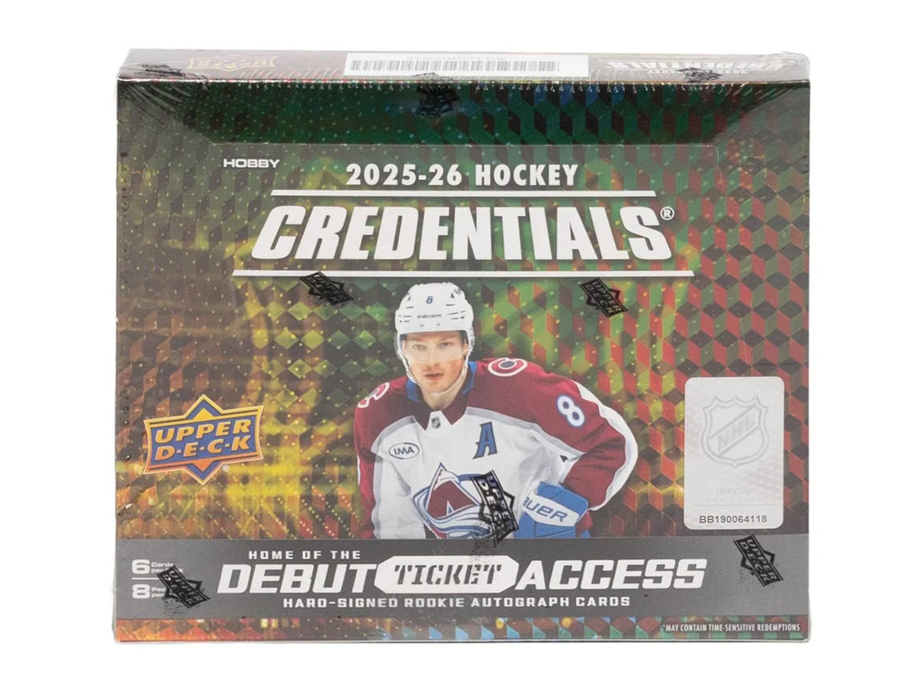 2025 26 Upper Deck Credentials Hockey Hobby Box Sealed (Ships Sealed Only)