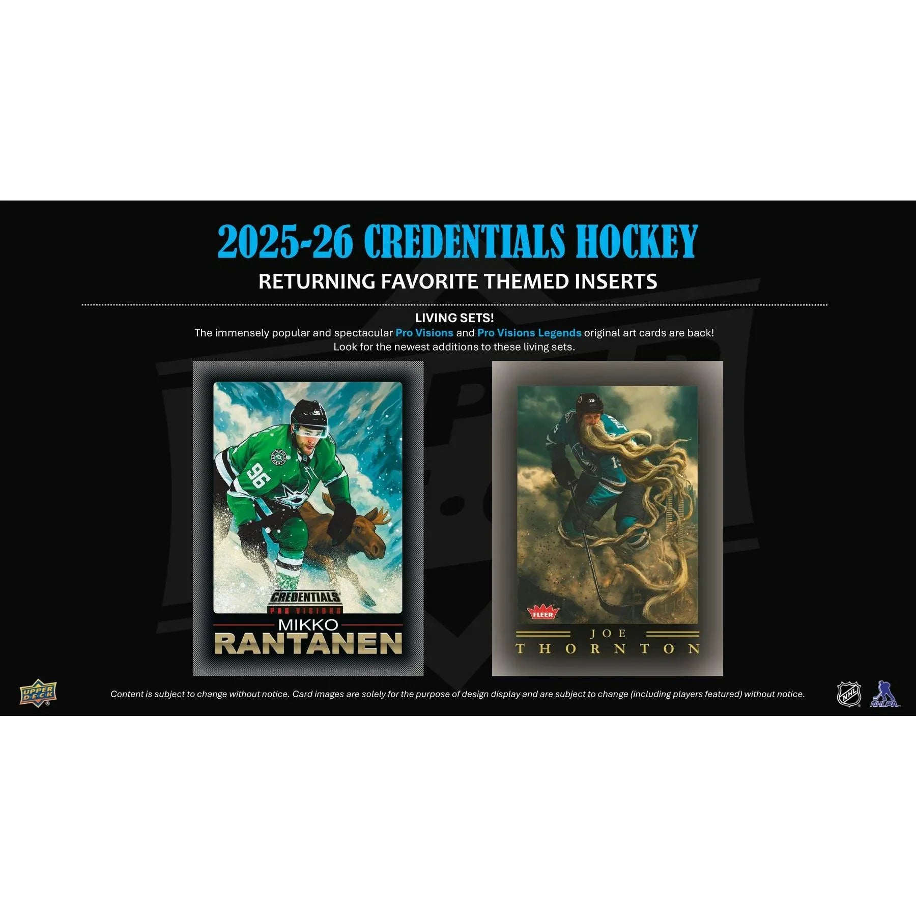 2025 26 Upper Deck Credentials Hockey Hobby Box Sealed (Ships Sealed Only)