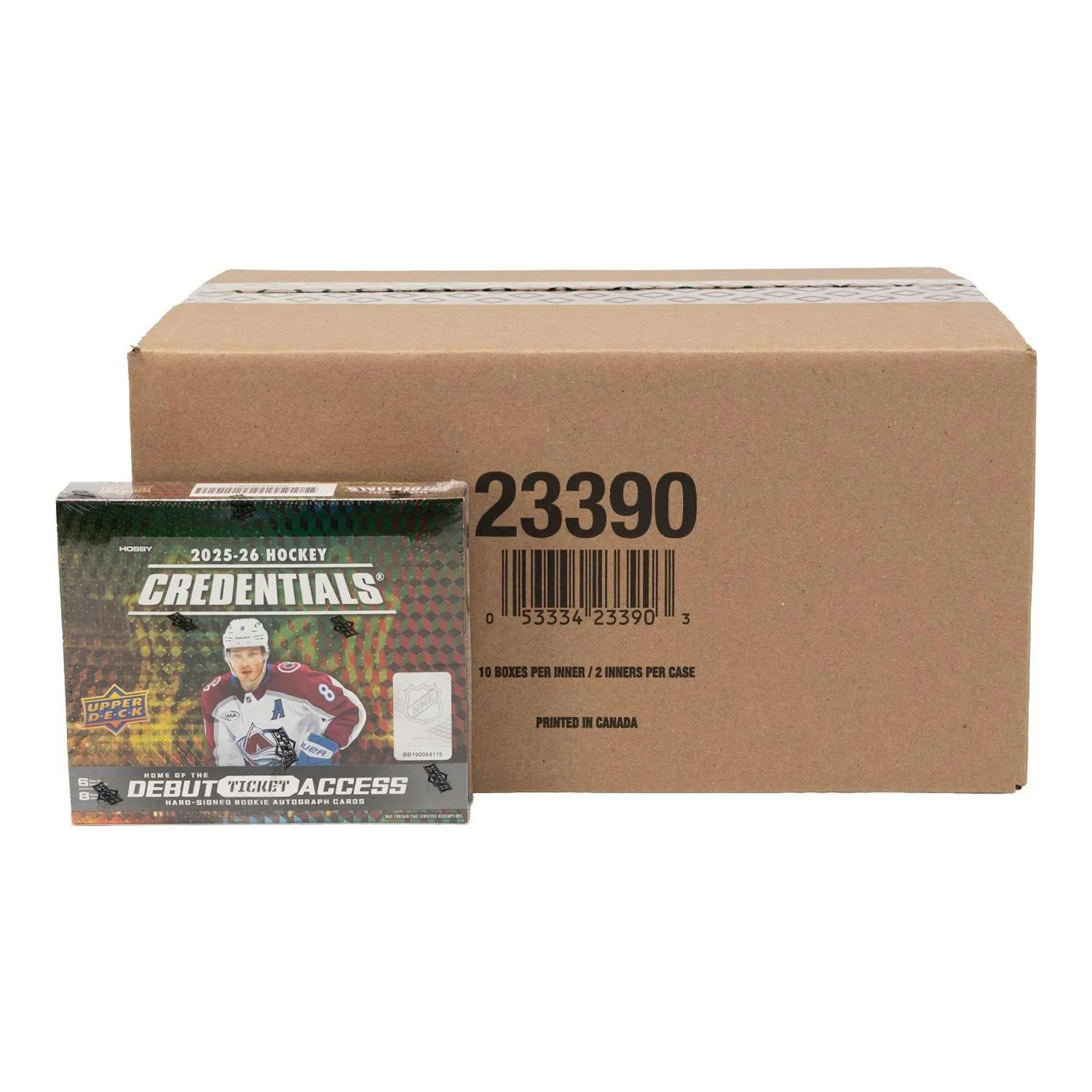 2025 26 Upper Deck Credentials Hockey Hobby 20 Box Case (Ships Sealed Only) - D1