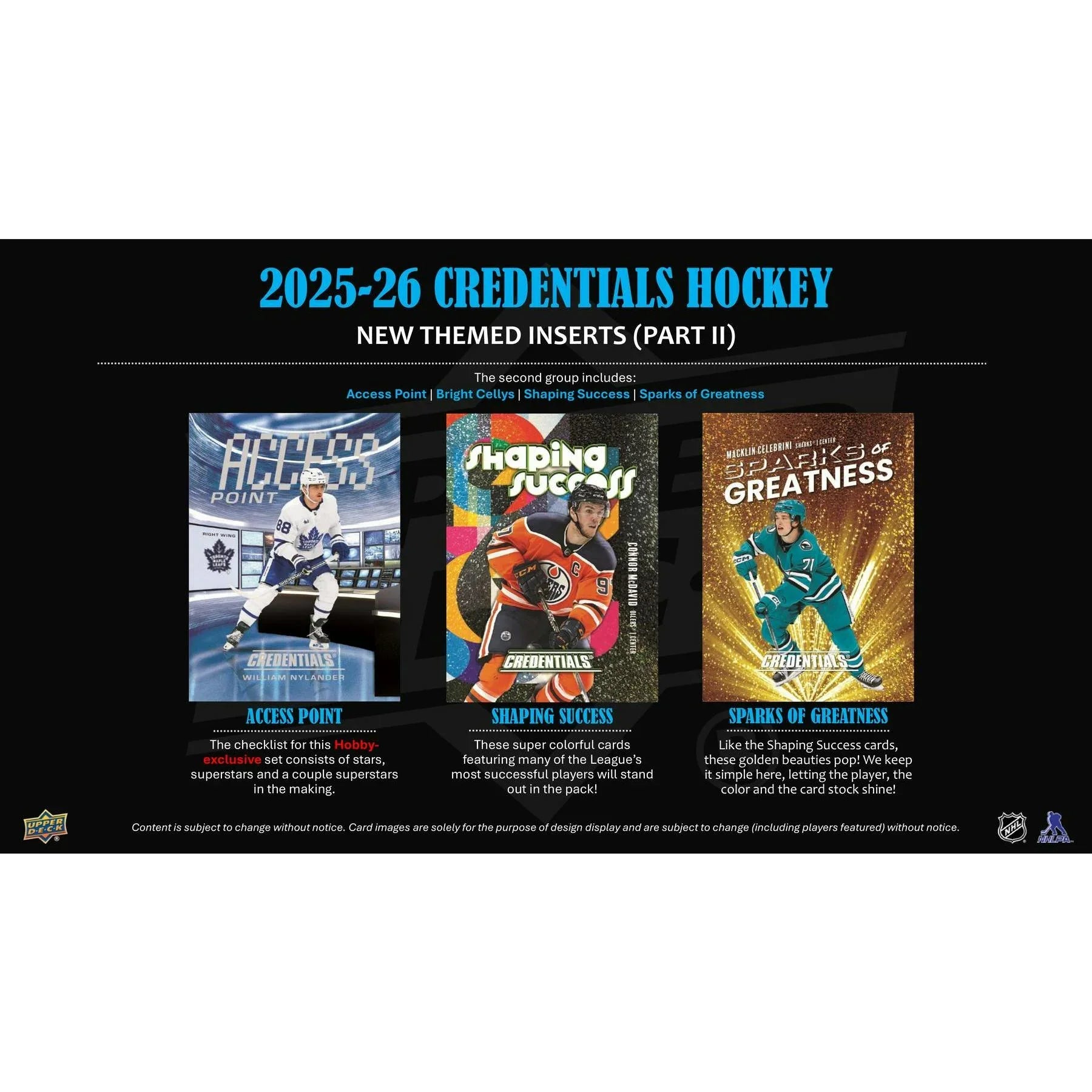 2025 26 Upper Deck Credentials Hockey Hobby 20 Box Case (Ships Sealed Only) - D1