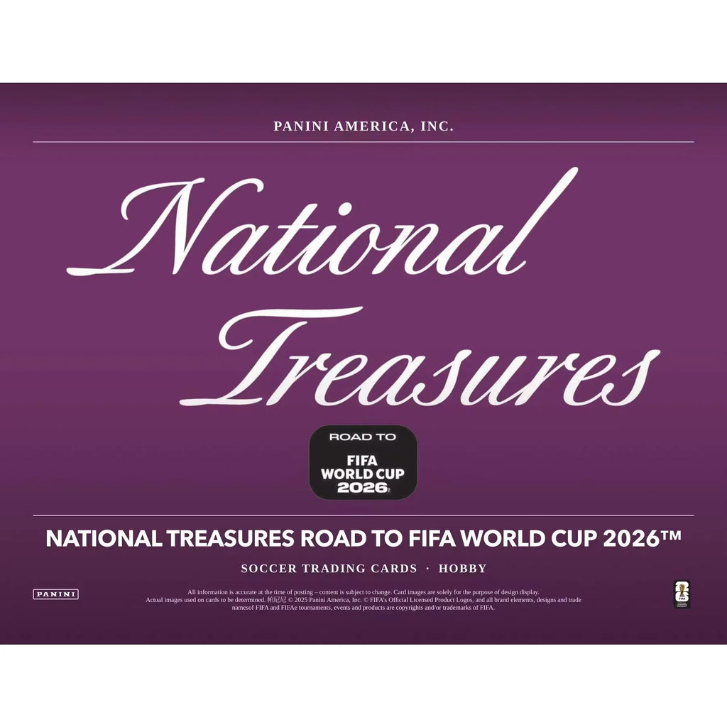 2025-26 Panini National Treasures Road to FIFA World Cup Soccer Hobby 4-Box Case | Presell (Ships Sealed Only)