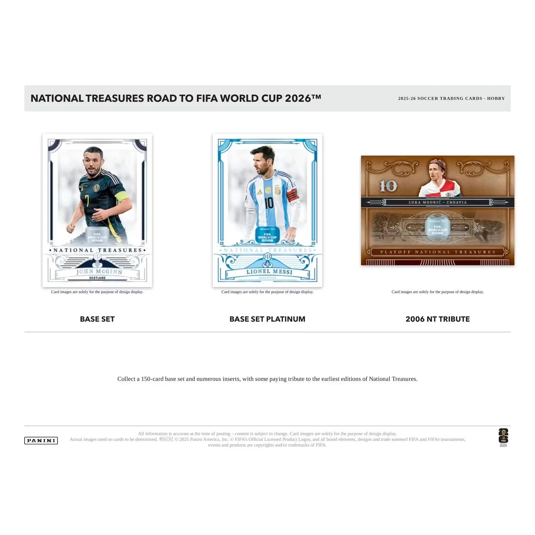 2025-26 Panini National Treasures Road to FIFA World Cup Soccer Hobby 4-Box Case | Presell (Ships Sealed Only)