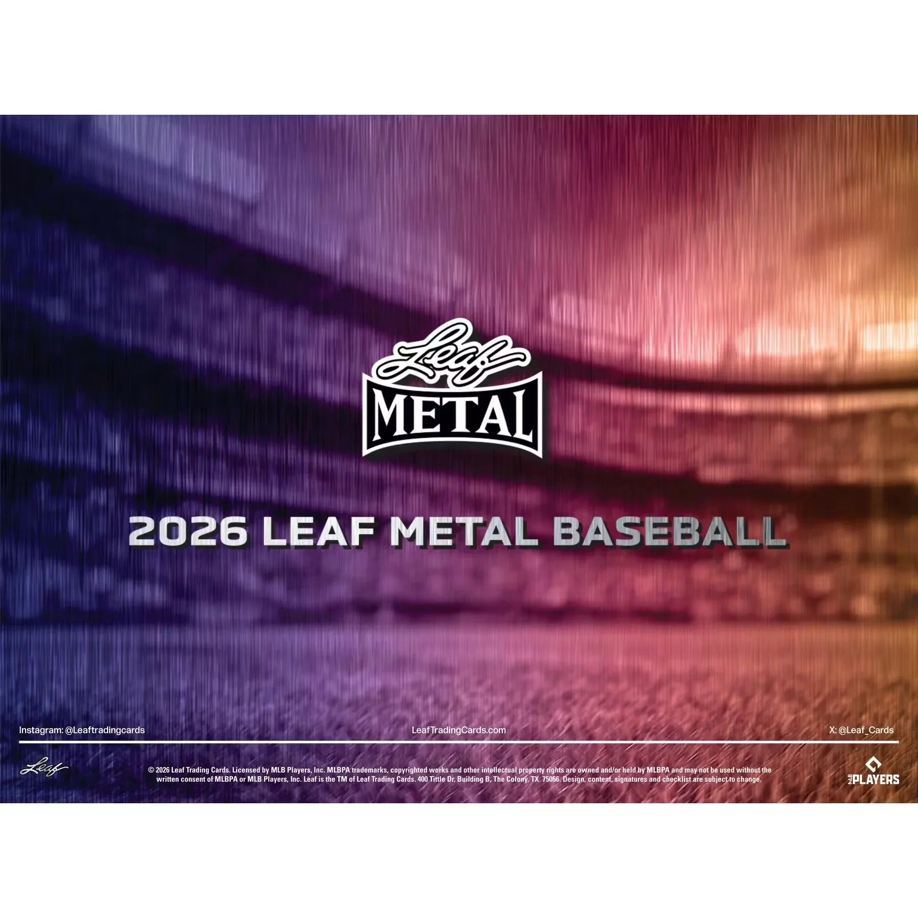 2026 Leaf Metal Baseball Hobby Jumbo Box | 8 Autographs Per Box (Ships Sealed Only) - D2