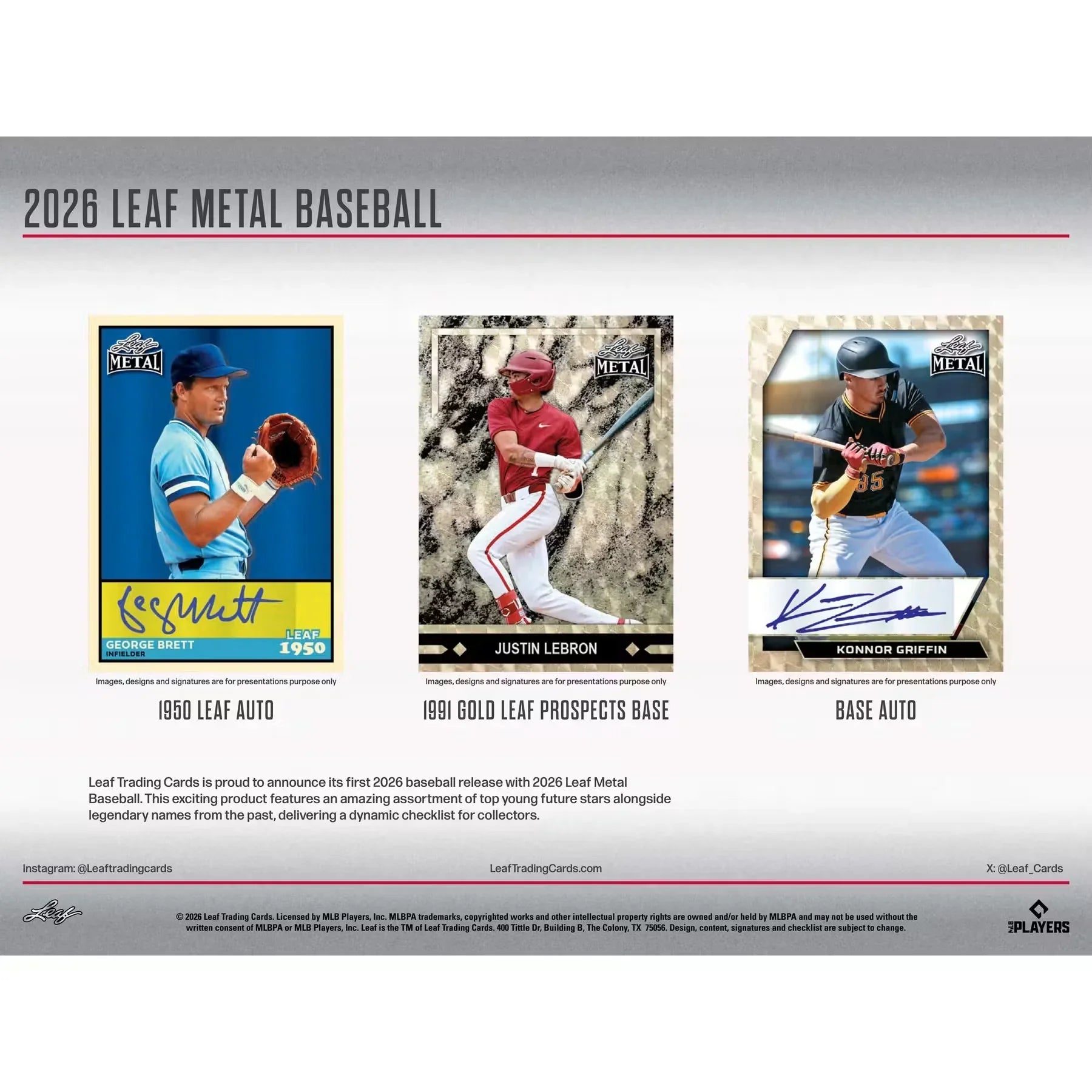 2026 Leaf Metal Baseball Hobby Jumbo Box | 8 Autographs Per Box (Ships Sealed Only) - D2