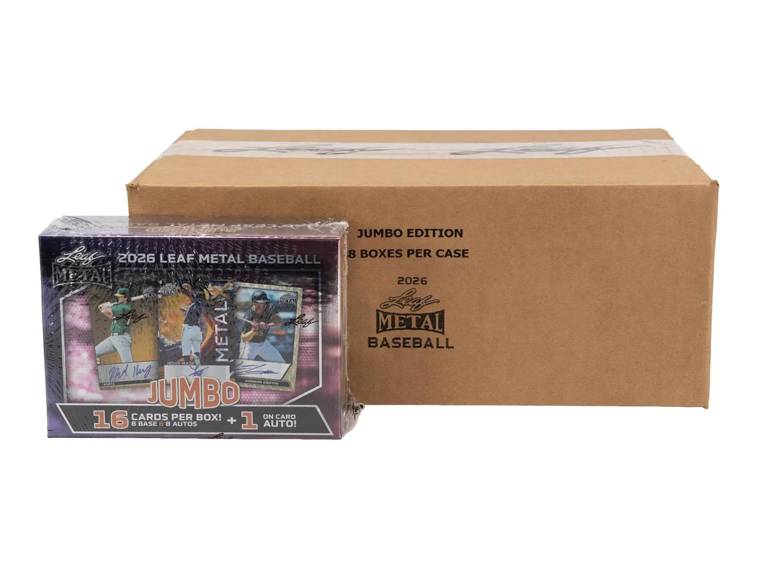 2026 Leaf Metal Baseball Hobby Jumbo 8 Box Case (Ships Sealed Only)