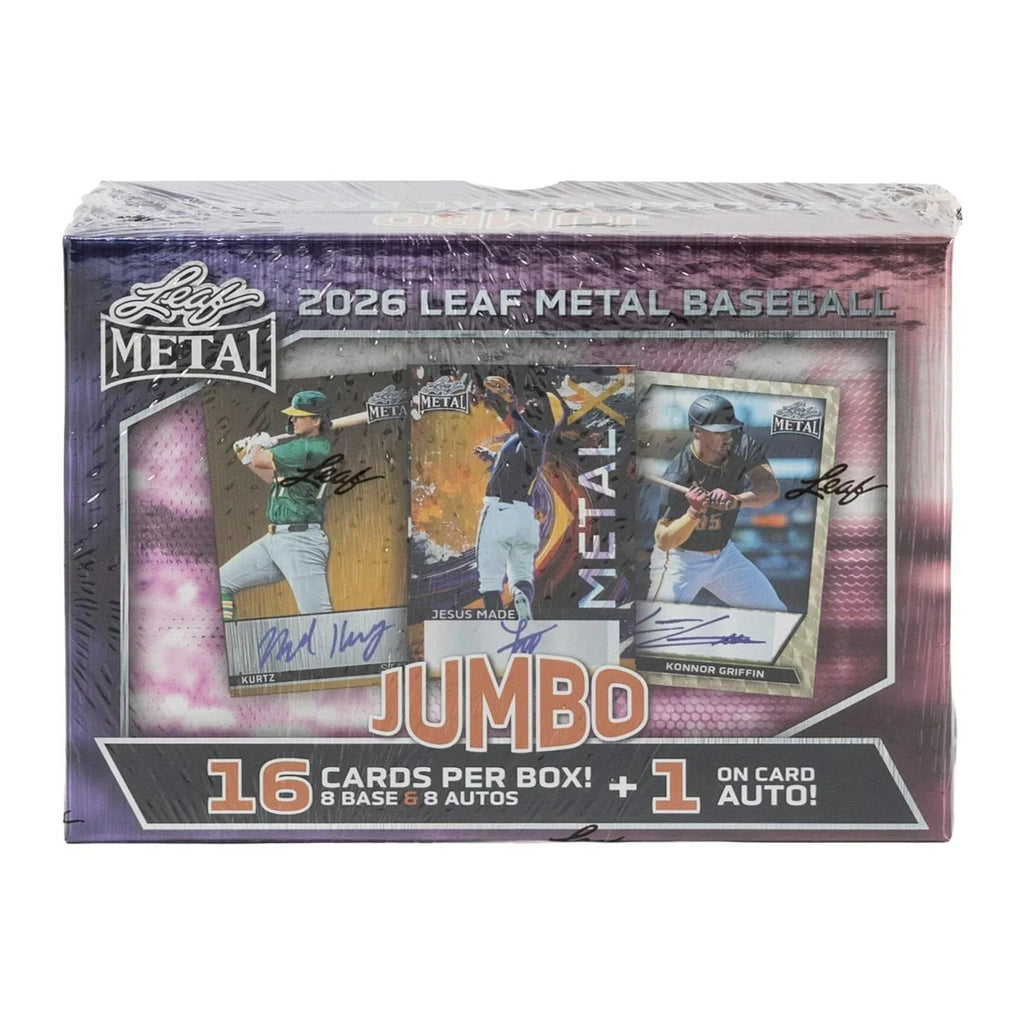 2026 Leaf Metal Baseball Hobby Jumbo 8 Box Case (Ships Sealed Only)