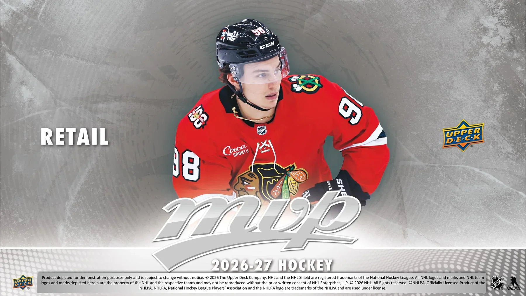 Upper Deck MVP 2026/27 Hockey 36 Pack Retail Box Presell Releases Aug 19th 2026 (Ships Sealed Only)