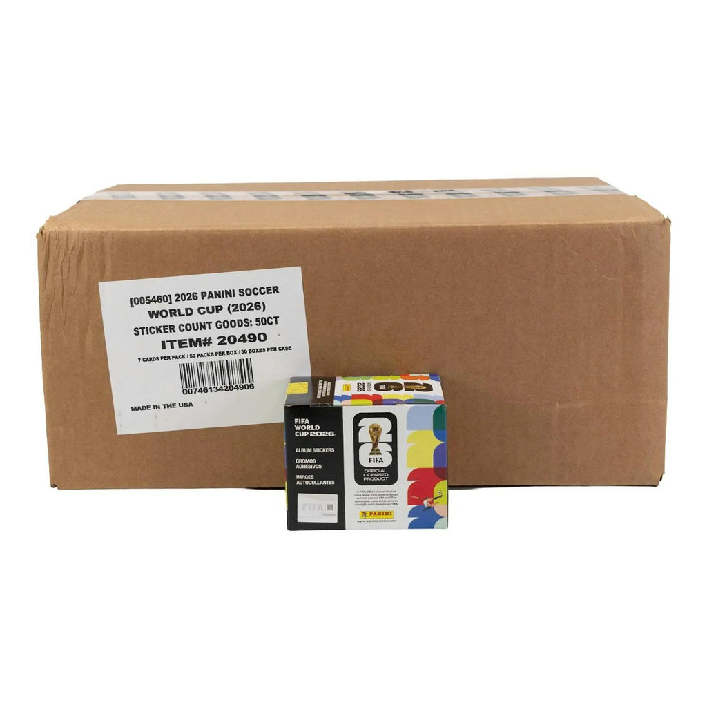 2026 Panini FIFA World Cup Soccer 50 Pack Sticker 30 Box Case U S Version (Ships Sealed Only)