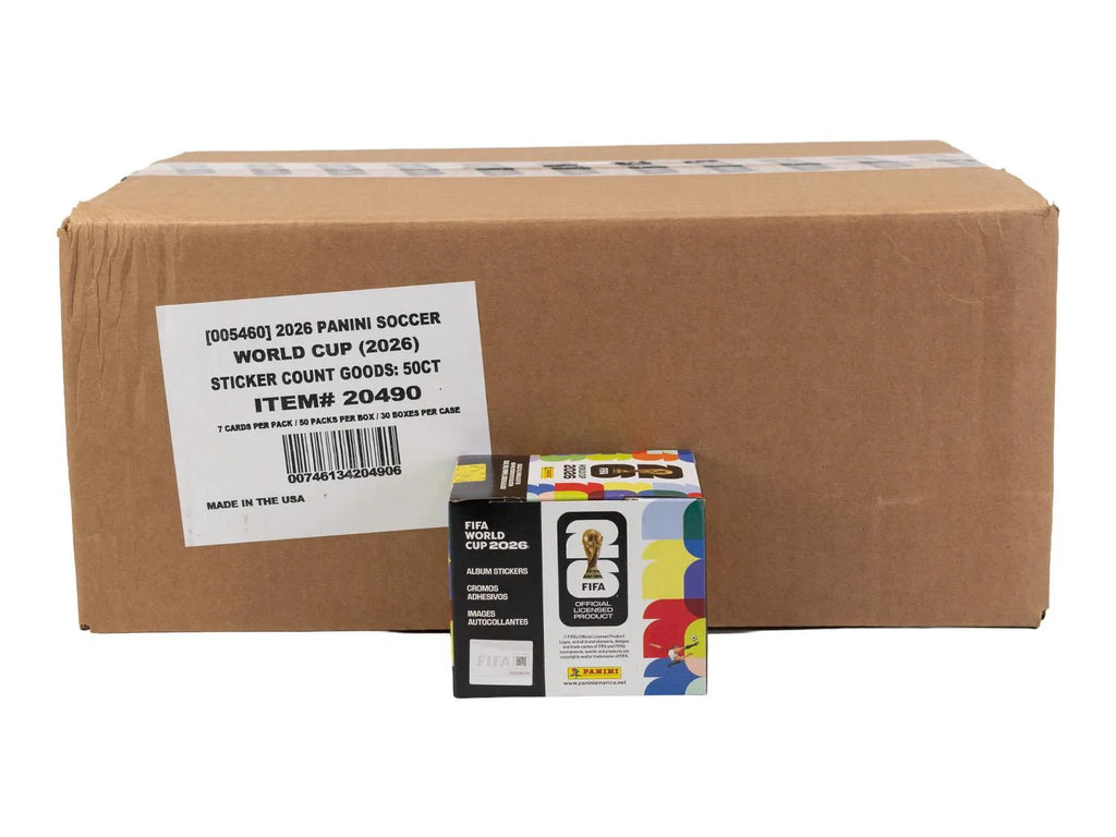 2026 Panini FIFA World Cup Soccer 50 Pack Sticker 30 Box Case U S Version (Ships Sealed Only)