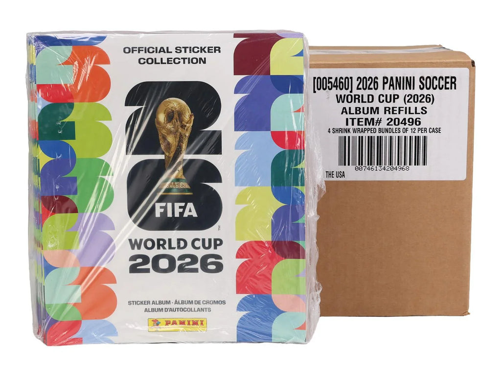 2026 Panini FIFA World Cup Soccer Sticker 12 Album 4 Box Case U S Version (Ships Sealed Only)