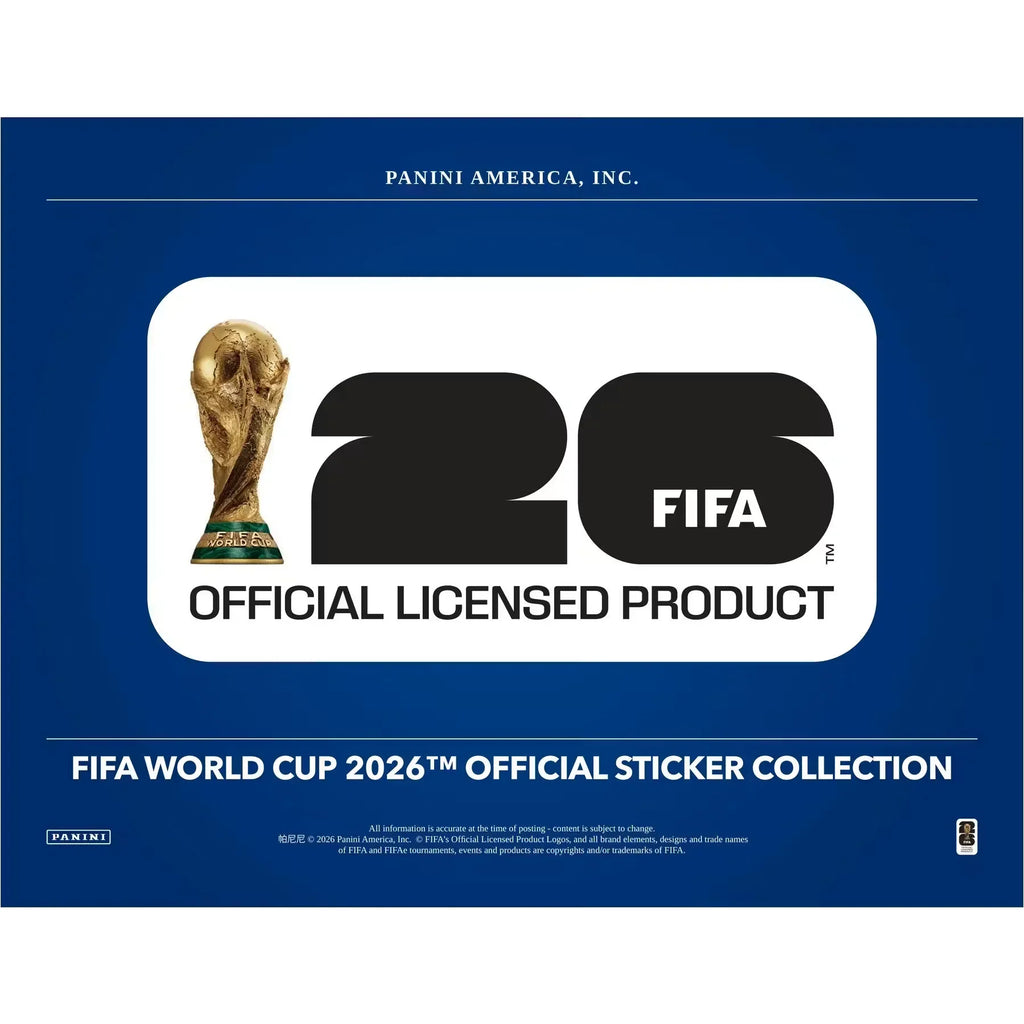 2026 Panini FIFA World Cup Soccer Sticker Combo 4 Box Case US Version (Ships Sealed Only)
