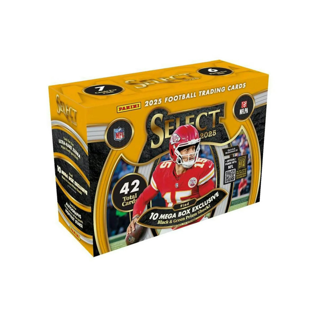 2025 Panini Select Football Mega 20 Box Case Black Green Prizm Shock (Ships Sealed Only)