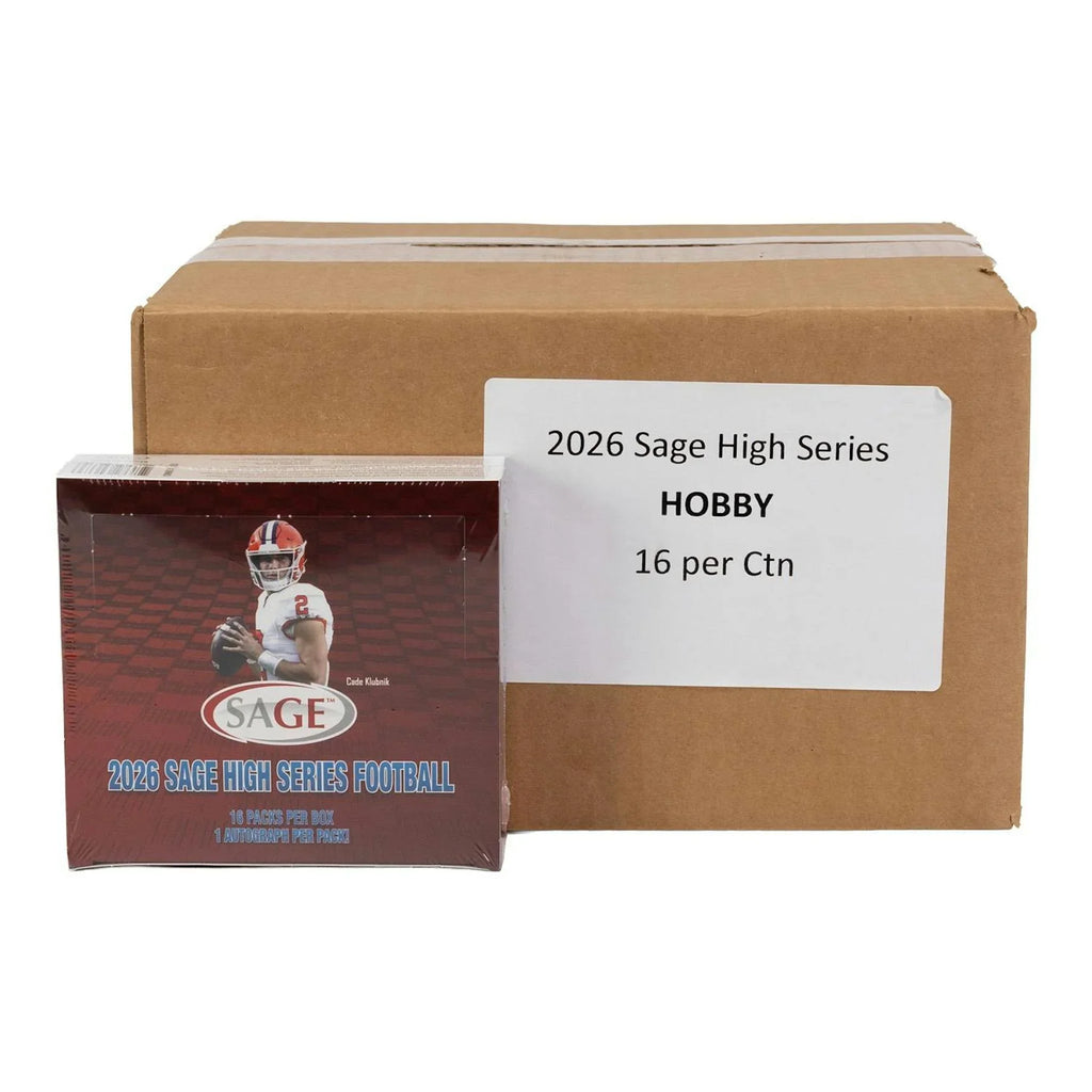 2026 Sage High Series Football Hobby 16 Box Case (Ships Sealed Only)